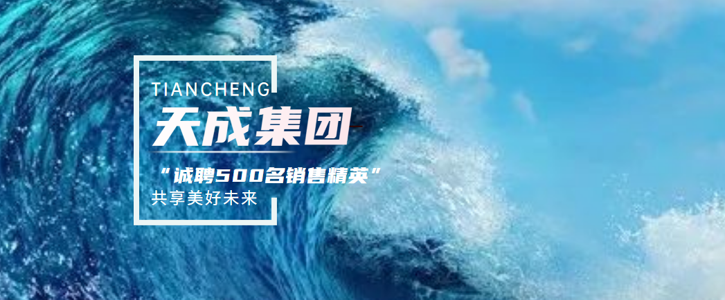 完善銷售管理體系助力人才成長！天成集團面向全國招聘300~500名銷售精英！